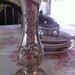 Ornate Patina Silver Vase - Shabby Chic - French Cottage - Paris Apt.