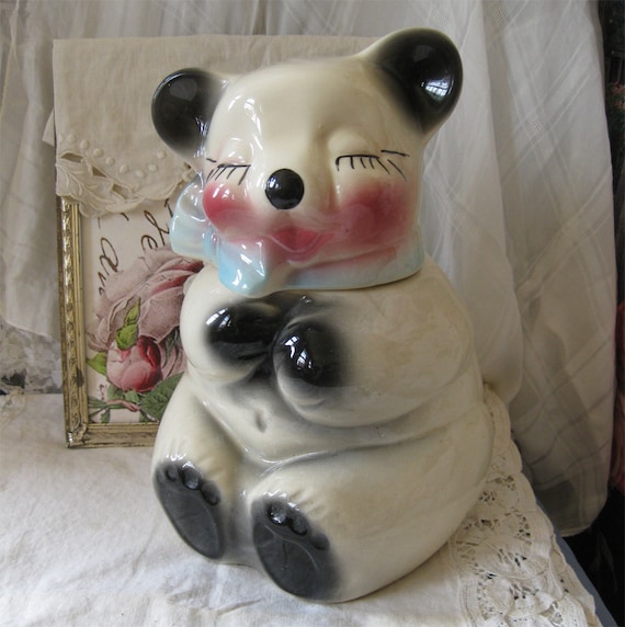 Teddy Bear Cookie Jar - Retro