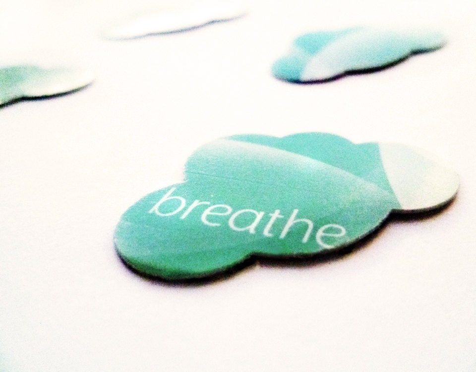 Cloud Punches/Cloud Die Cuts/Cloud shapes - Seafoam & Mint Bubbles - 100