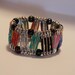 Multi color Zig Zag Pinlet safety pin bracelet