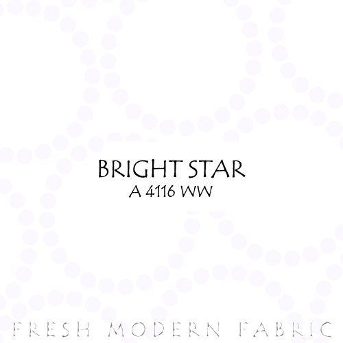 Half Yard Bright Star Pearl Bracelet, Lizzy House for Andover Fabrics, 100% Cotton Fabric, A 4116 WW