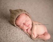 Newborn Latte Photography Prop Bonnet hat- Many color choices