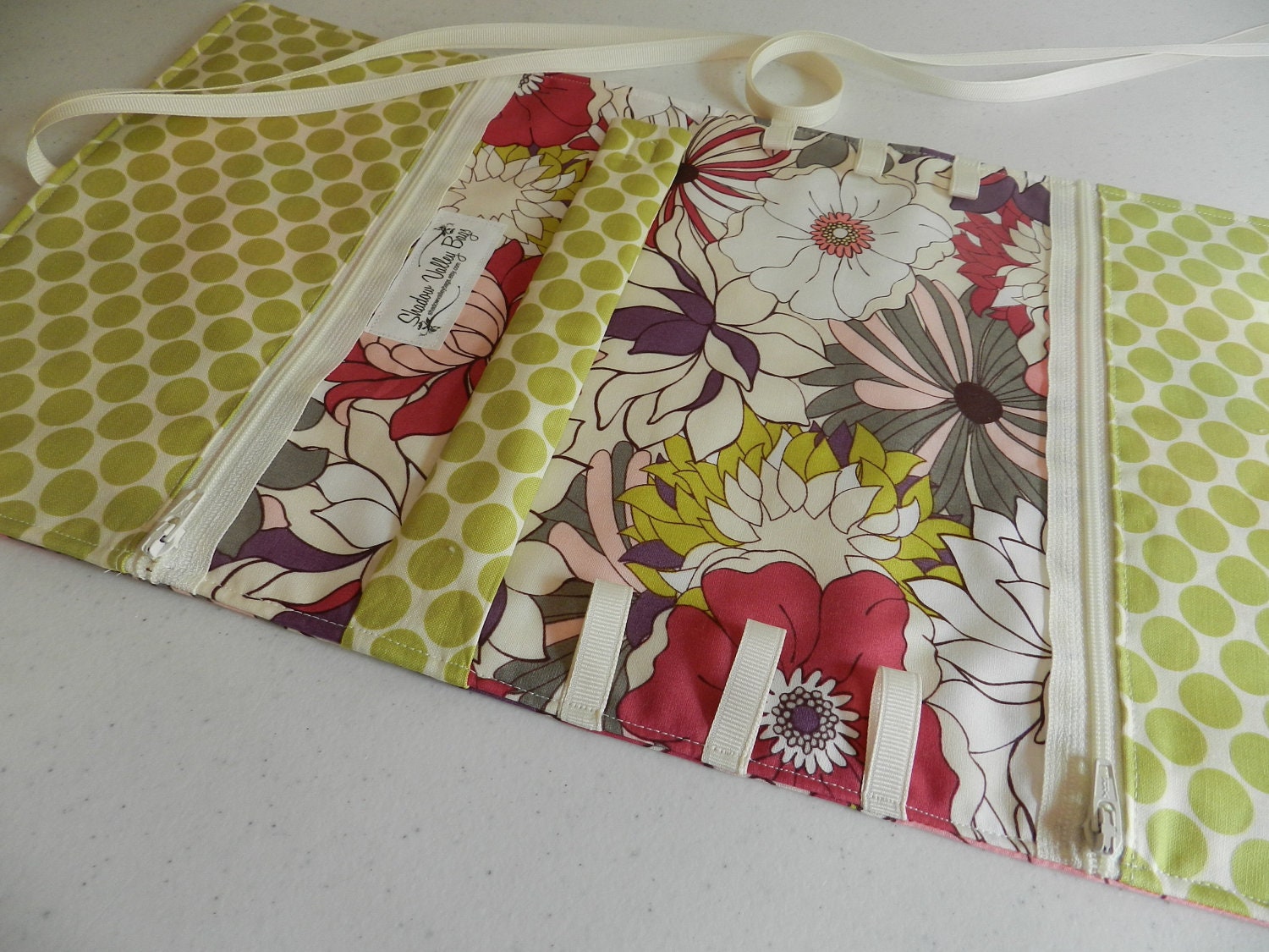 Bridesmaids LARGE 'Bling Queen'  Jewelry Travel Roll/Wallet/Case