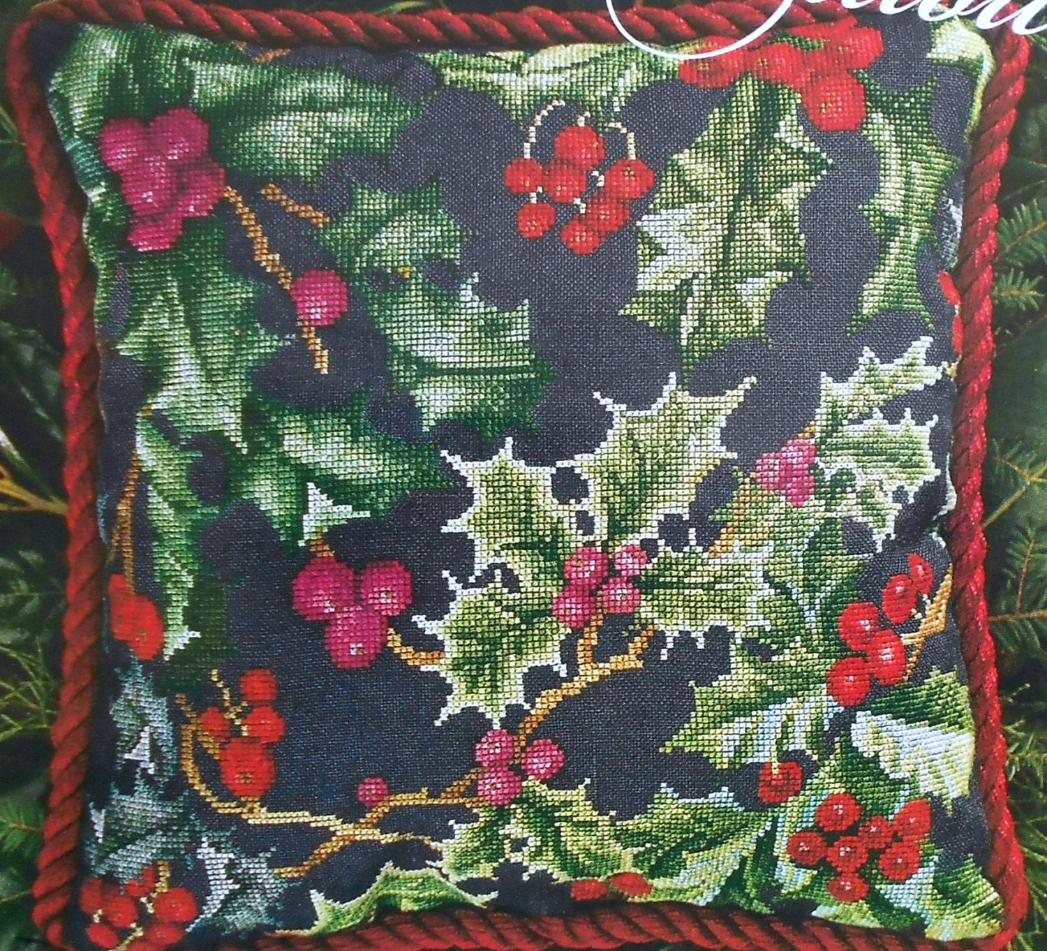 Donna Vermillion Giampa CHRISTMAS HOLLY By ThePamperedStitcher