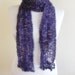 hand crochet scarf purple christmas gift mothers day valentines day gift for her