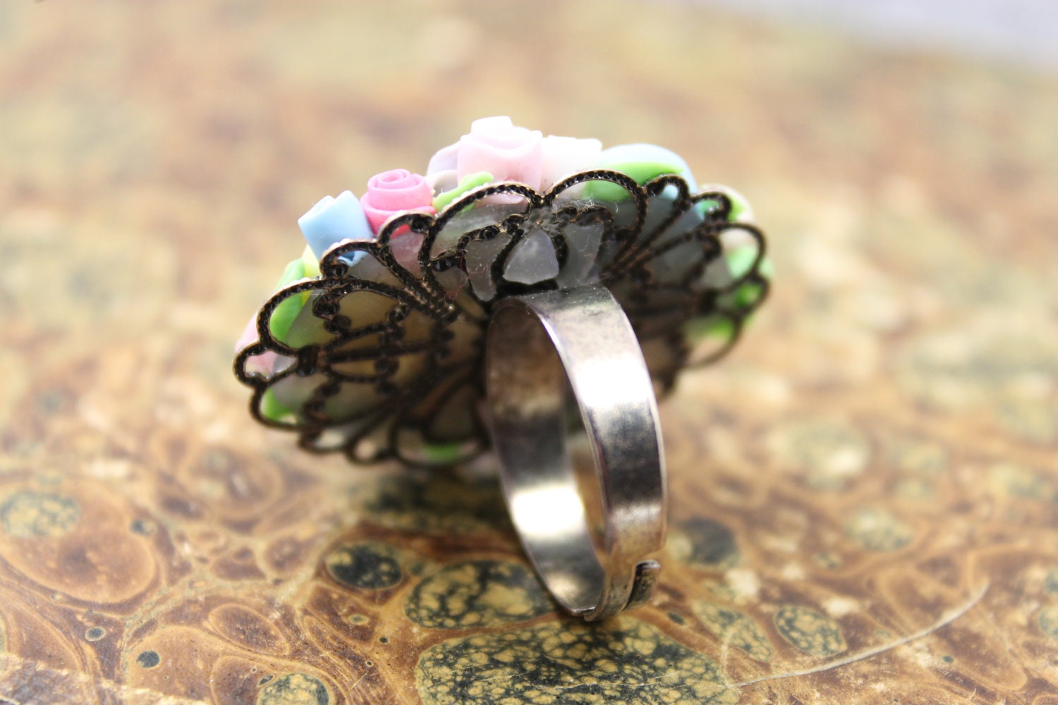 Floral Ring - Pastel Flowers