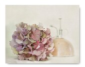 Hydrangea Photo, flower print, garden still life, pink, lavender, sage, summer, soft, pastel, limited edition