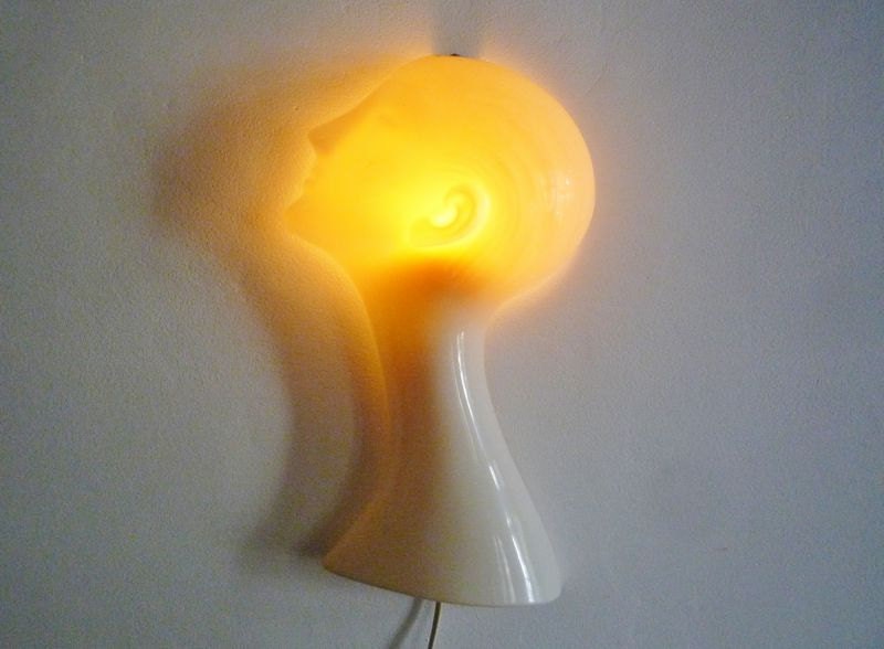 Vintage Mannequin Wall Lamp from the 1970s