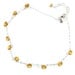 citrine quartz necklace, sparkling yellow citrine and sterling silver chain necklace