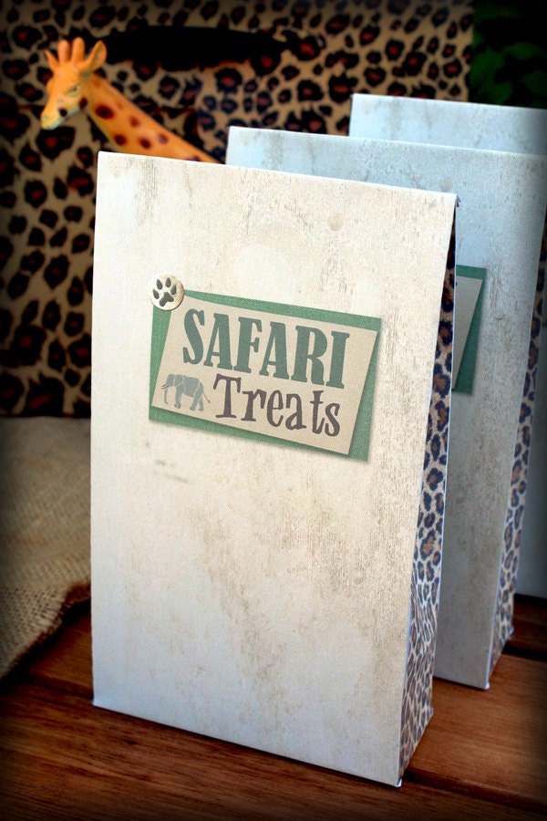 Safari Treats Bag - Kids Birthday Party - DIY PRINTABLE FILE by Sassaby Il_170x135