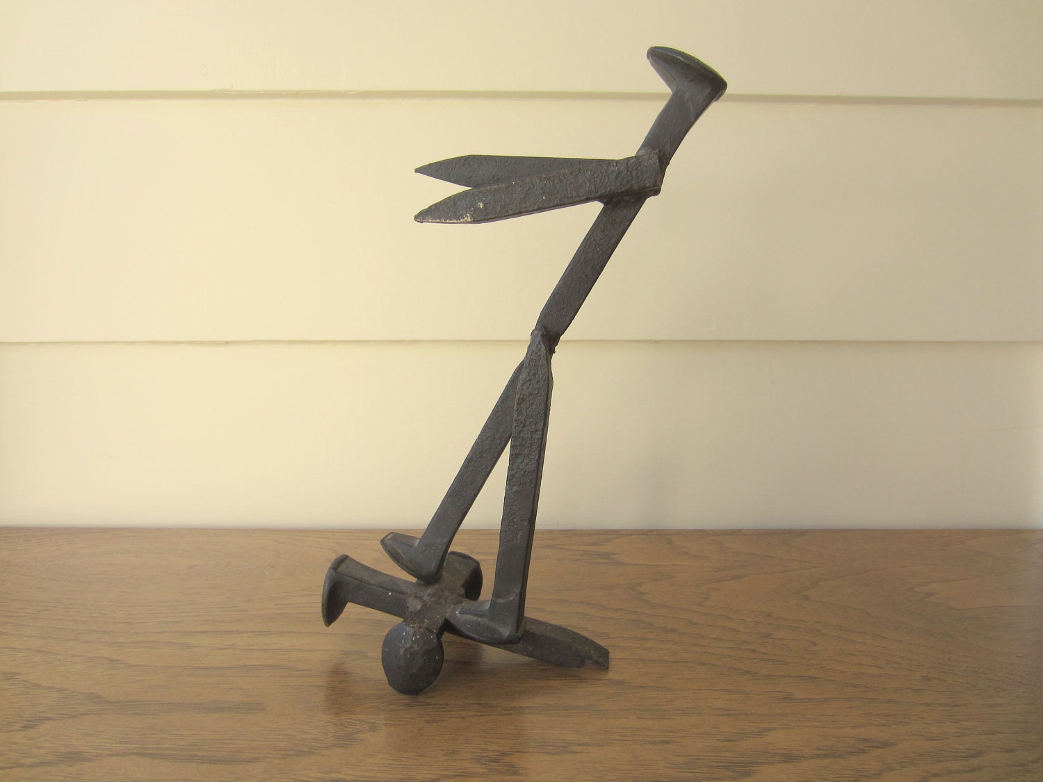 Rail Spike Man.  Iron Man.  Door Stop.  Statue.  Iron Art.