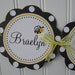 Baby's First Birthday Bumblebee Welcome Sign - Yellow and Black