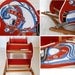 Bouncing Wooden Red Rocking Horse - Vintage Ride On Photo Prop - Shabby Farmhouse Doll Display Decor - FREE Shipping
