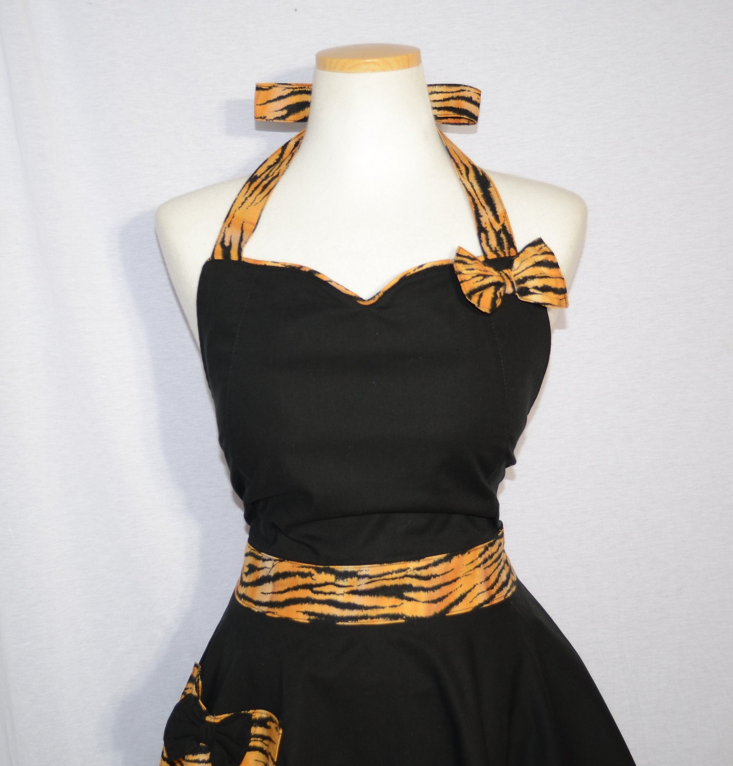 Zebra  Contrast Apron