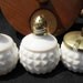 VINTAGE Milk Glass Condiment 3-Piece Set