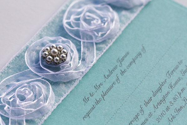 Tiffany Blue Wedding Invitation