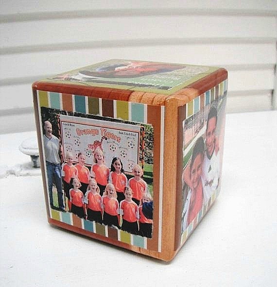 Coaches Gift or Trophy - Custom Photo Cube