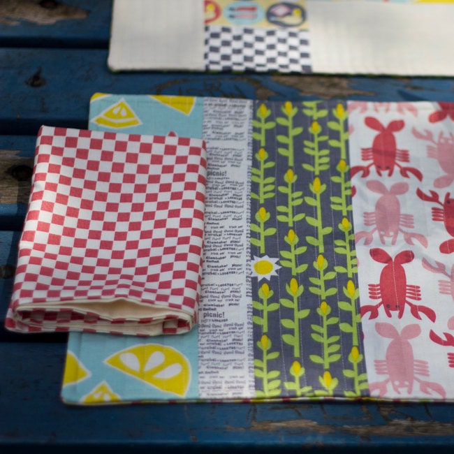 Chequered napkins