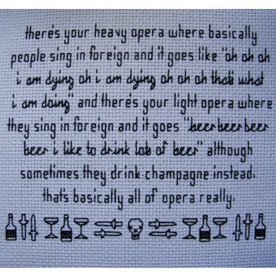 Opera Explained - Pratchett Quote Pattern
