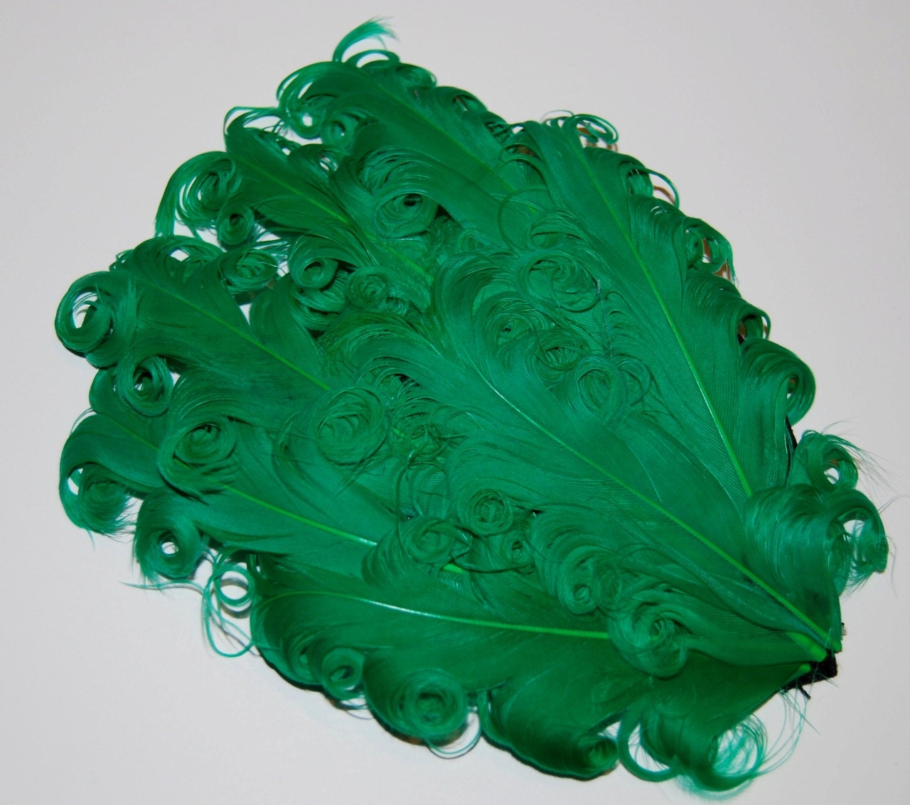 Curly Feather Pad -  Emerald Green  FP230 - (1 pc)