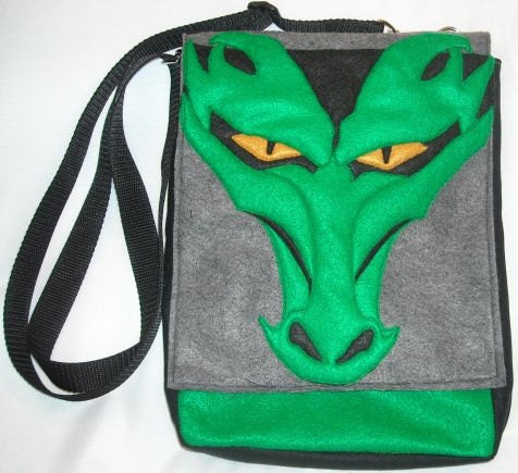 3D Dragon IPad Tablet Hip Bag Felt Made in USA