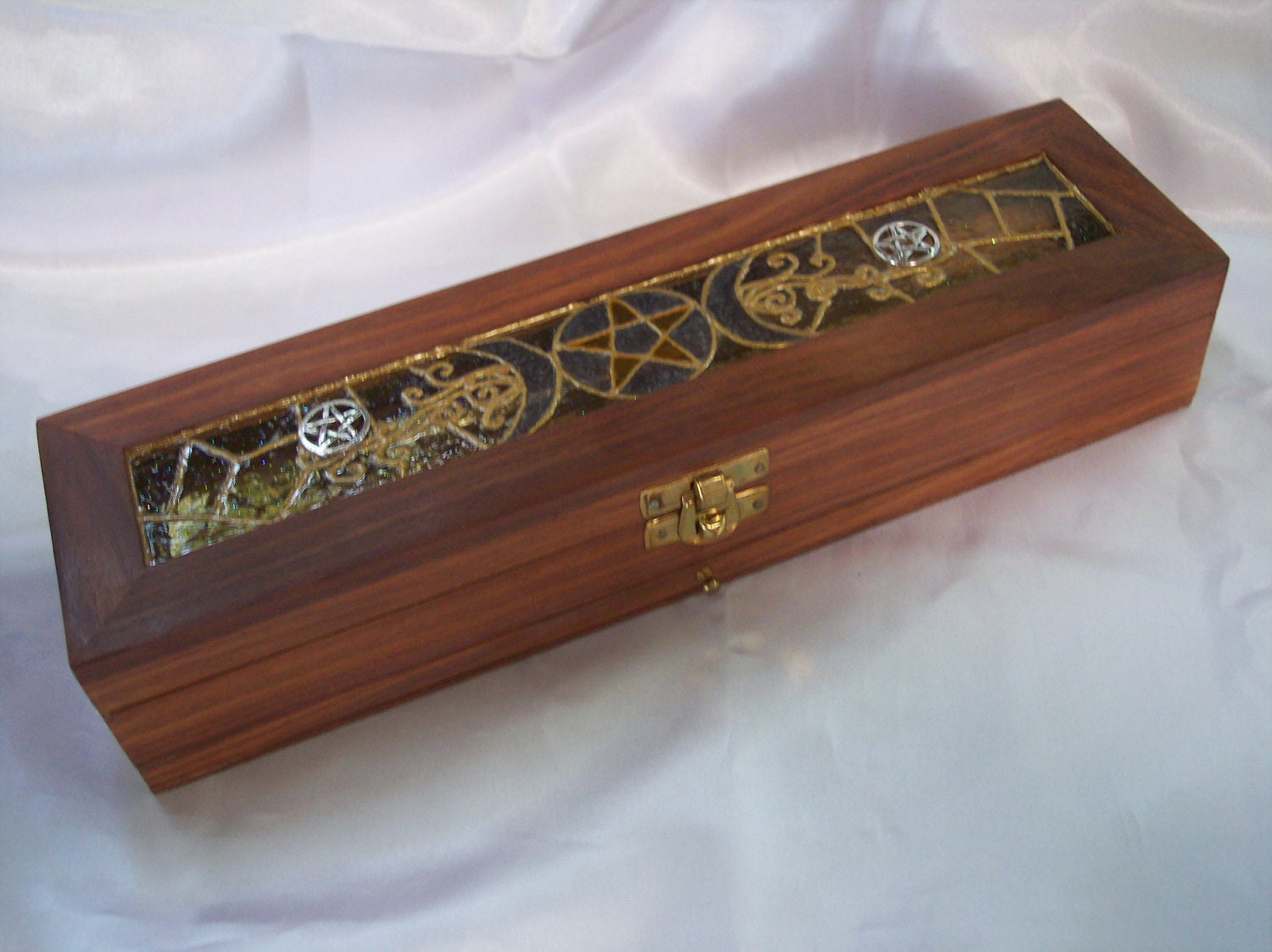 RESERVED for ladyvintagedecadence Incense Box / Burner Pentacle