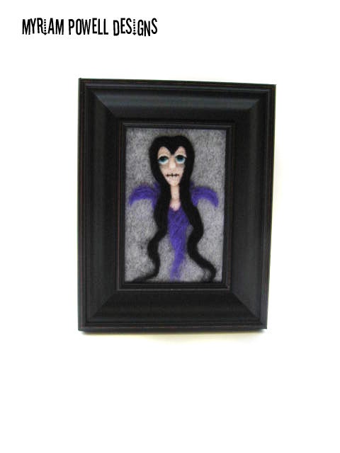 Vampire - Halloween Vampire - Felted Vampire