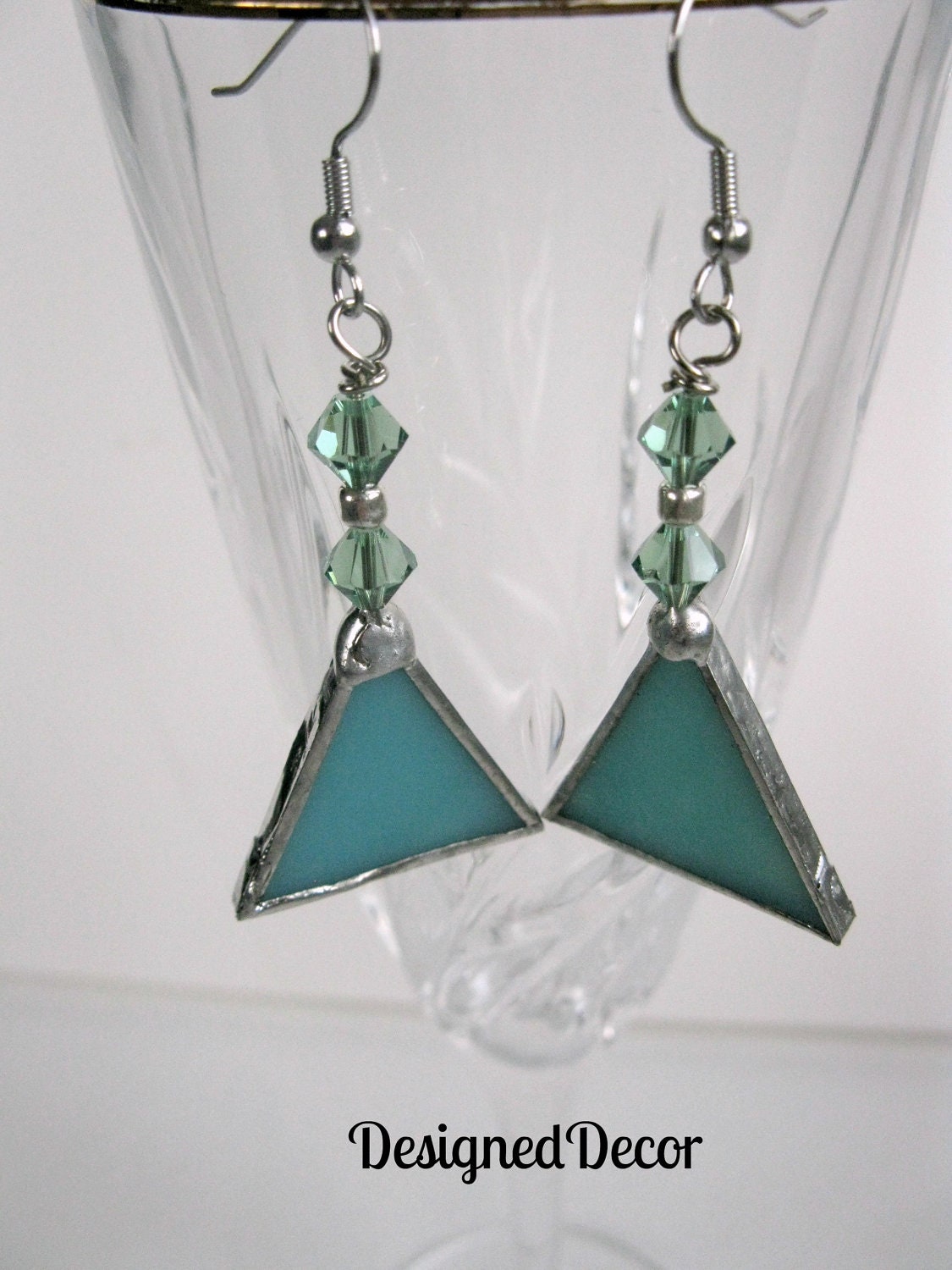 Stained Glass Dangle Earrings