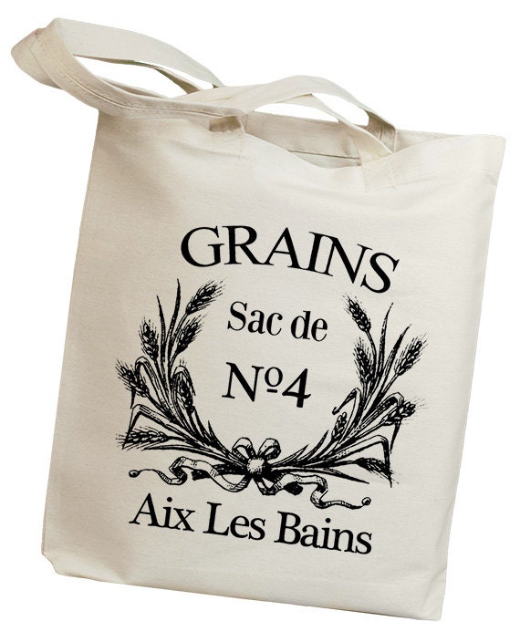 Grains No 4 Vintage Eco Friendly Canvas Tote Bag (ial007)