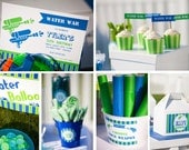 Entire Set Printable DIY WATER WAR Personalized Invitations, Signs, toppers, tags, etc Il_170x135