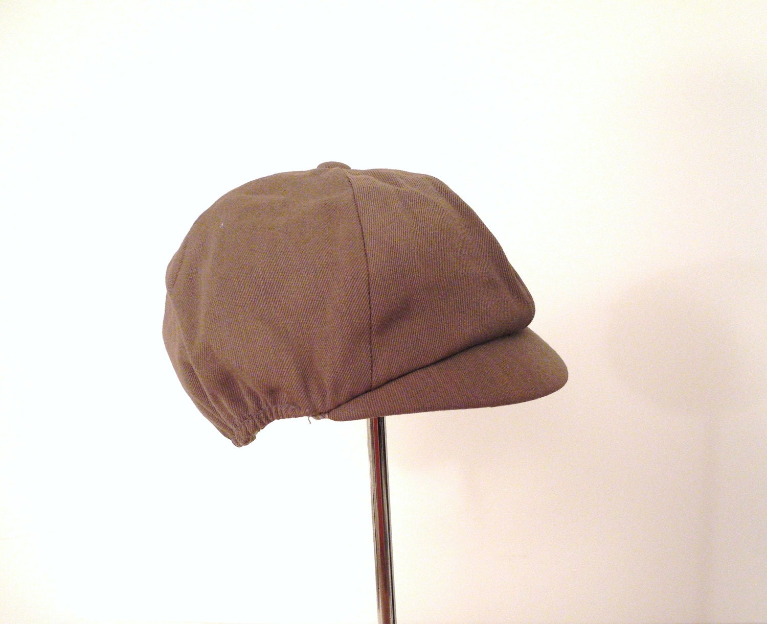 1940's Light Brown Newsboy Cap
