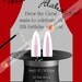 Birthday Invitations: Magic with Curtain
