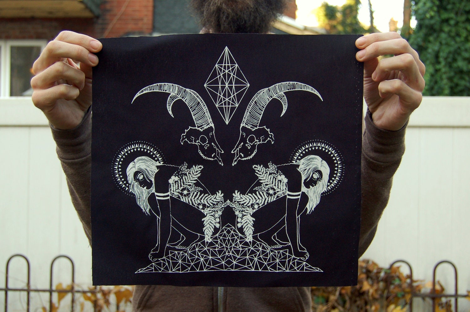 Witch Mountain Back Patch in Black