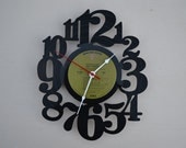 Vinyl Record Wall Clock (artist is Mary Tarvers)
