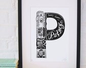 Best of Putney limited edition screenprint // London Letters series