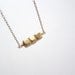 Brass Necklace, Geometric Jewelry, Metal Bead Necklace, Minimalist and Modern