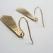 Hammered Brass Earrings, Hand Forged Jewelry, Solid Brass, Fashion, Modern Metal Fashion Under 20 Dollars
