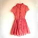 Vintage Dress with Love Hearts Small Size