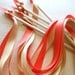 50 Double Ribbon Wands with Bell Wedding Exit Favor