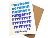 Military Greeting Card - Airborne Rangers