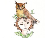 The Owl  Limited edition 8x11 print of my original painting