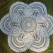 Crochet doily-  25 inches -  Large doily - White lace tablecloths