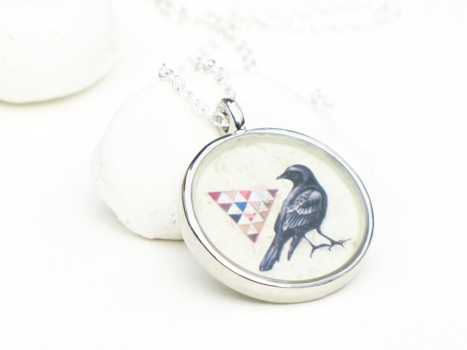 Crow Geometric Jewelry - Wearable Art