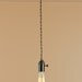 Bare Bulb Pendant Light - Edison Light Bulb - Antique Style Reproduction Wire - Minimalist Home Decor
