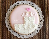 Love Birds Cookies - Wedding Cake Cookies - Love Birds Wedding -  Wedding Favors - Bridal Shower Gift
