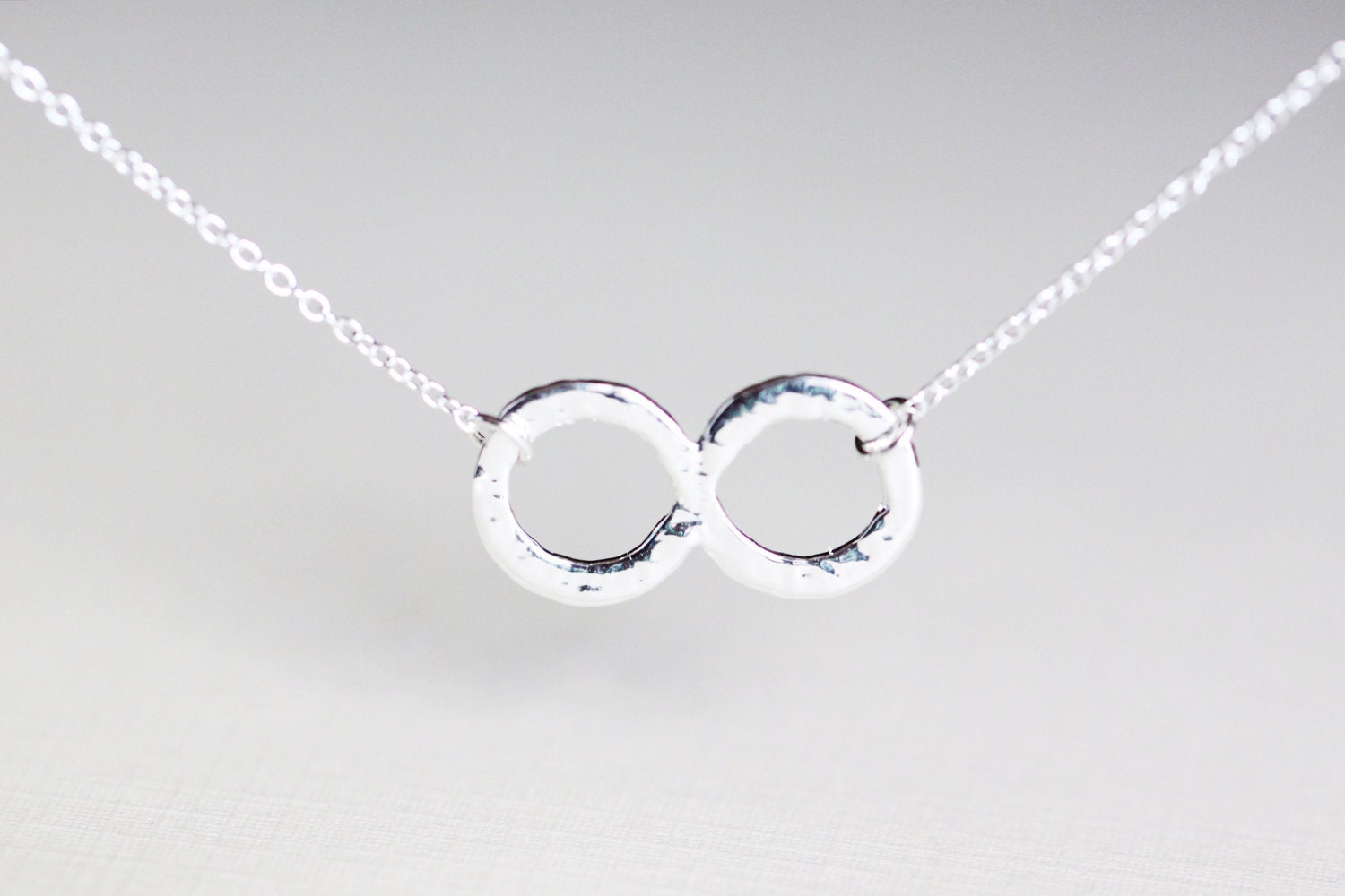 Infinity Sterling Silver Necklace - infinite, eternal, and endless love necklace
