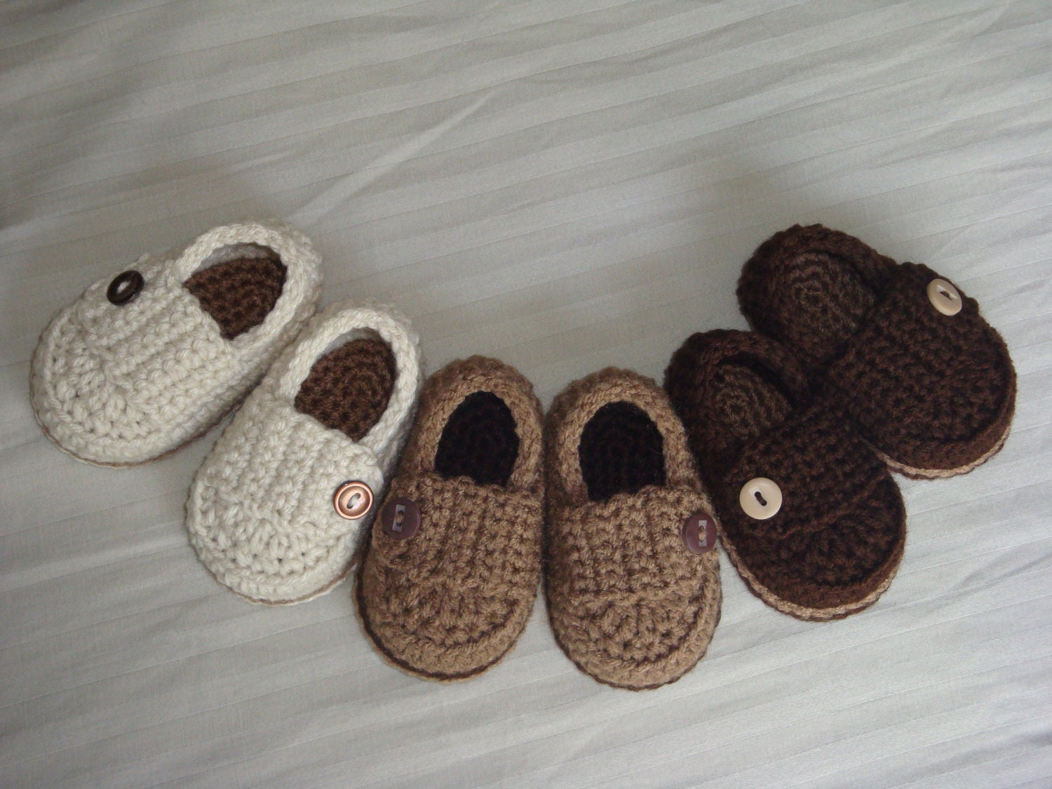 Baby Boy Button Loafers - Made to Order Booties