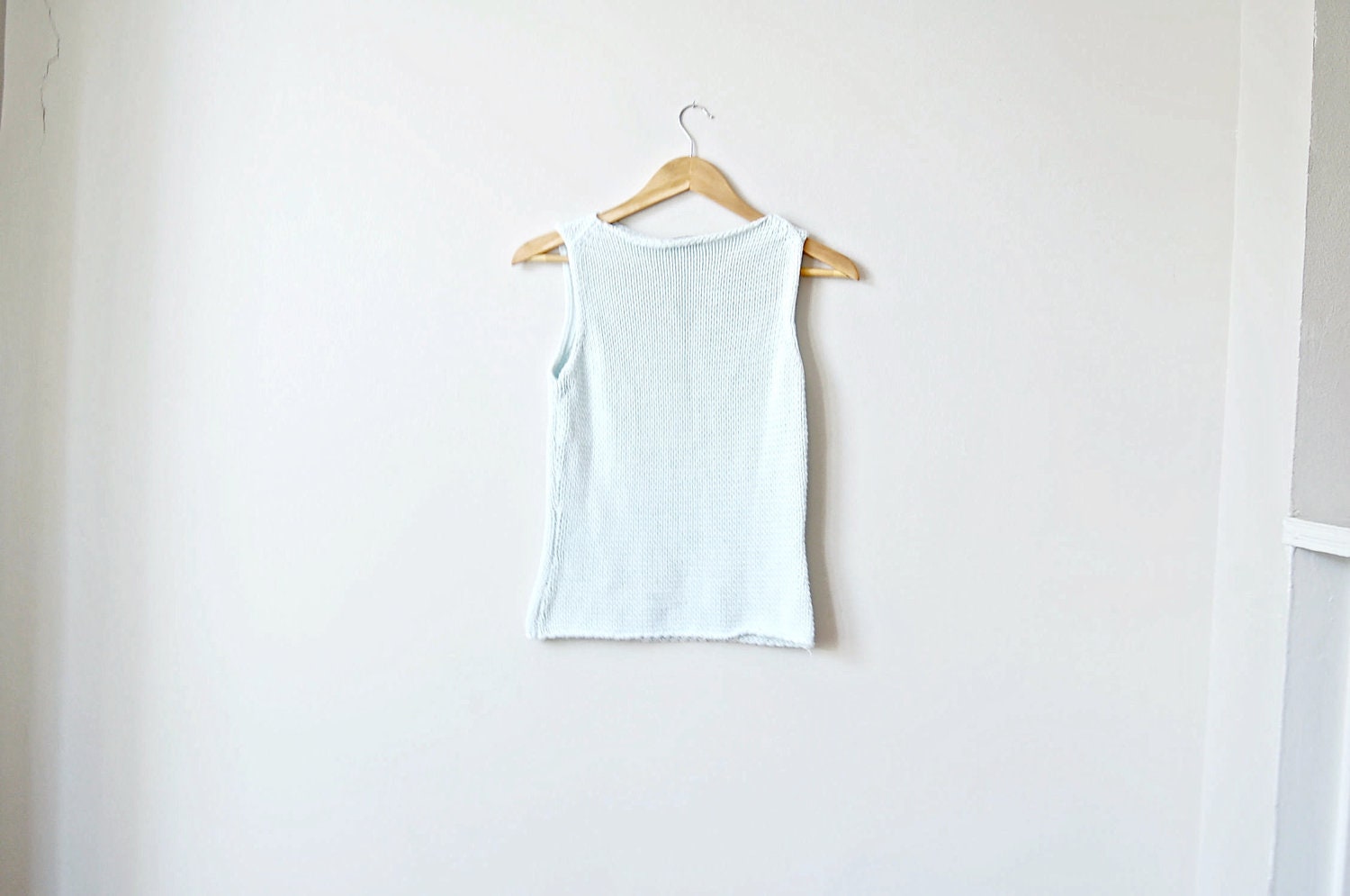 Pastel Seafoam Green Knit Top