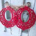 WOODEN FILIGREE - Earrings - Red Delicious