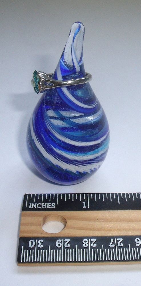 Paperweight / Ring Holder - Blue Wave :  DISASTER RELIEF
